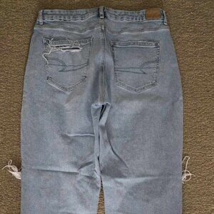 American Eagle AE Curvy MOM Strigid Jeans Size 16 Short